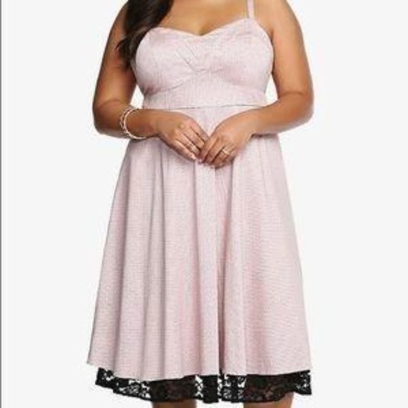 TORRID Lace Polka Dot Swing Dress 18 - Picture 6 of 6